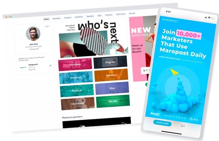 Mobile App advertising appearance